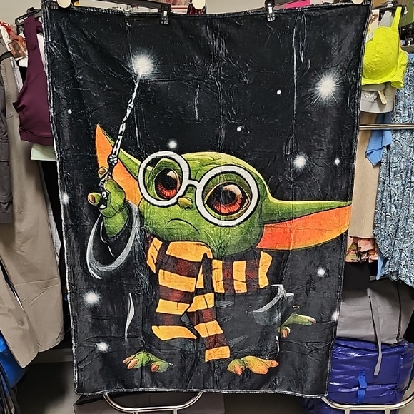 Other - Nwt Baby Yoda Dressed As Harry Potter Throq Blanket 40x50